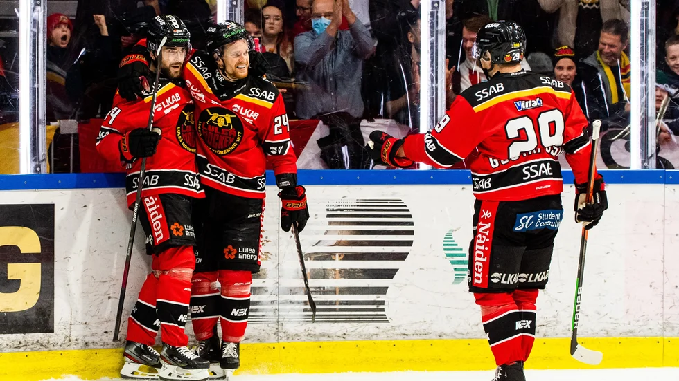  Jonathan Andersson, ny för säsongen i Luleå Hockey