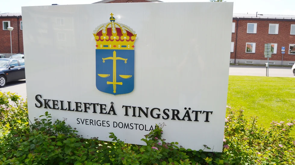 Häktningsförhandlingen mot 30-åringen hölls under måndagen vid Skellefteå tingsrätt.