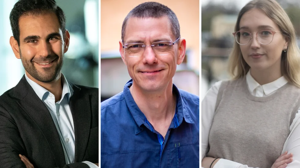 Ehsan Nasari, Jonas Petersson och Nora Karlsson toppar Centerpartiets kommunlista i valet 2022.