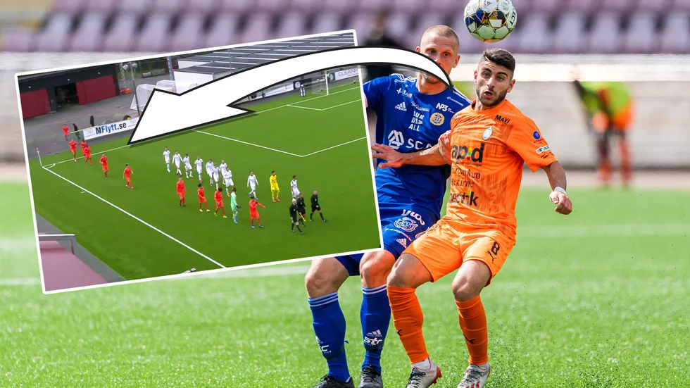 André Alsanati var sen till inmarschen när AFC Eskilstuna mötte Akropolis under söndagen.