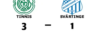 Förlustsviten bruten för Tinnis
