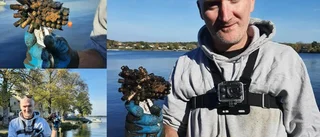 Paul "Magnet man" D'arcy fiskade upp 150 skarpladdade kulor i Strängnäs: "Ringde polisen direkt"