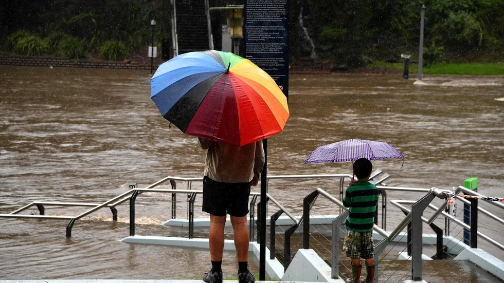 Parramattafloden i Sydney är ett av de vattendrag som har översvämmats.