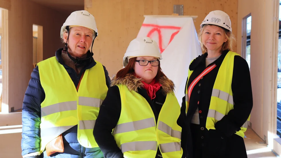 Elisabeth Bredberg, Iris Krupkne och Katja Jahn kände inte varandra innan projektet drog igång. I höst kommer de ha bland annat gemensamt kök och vardagsrum.