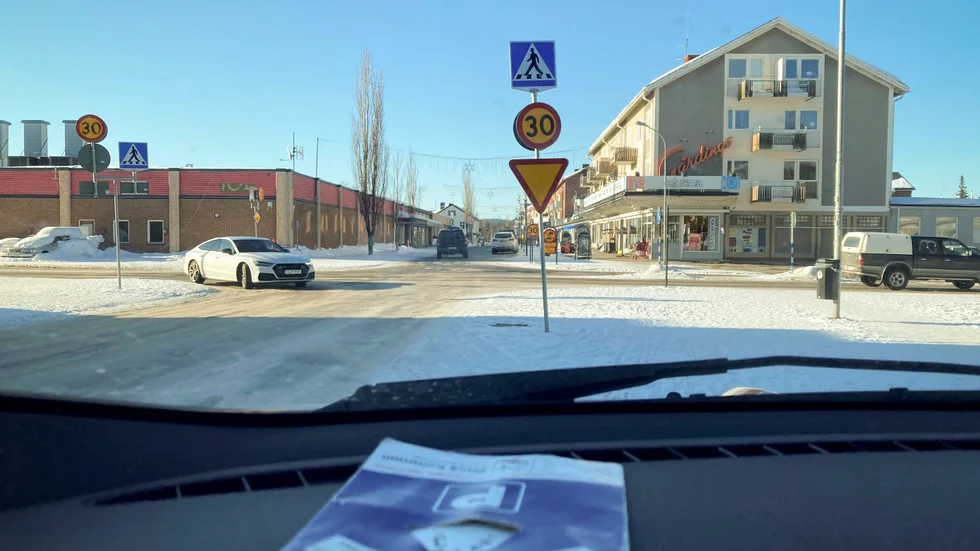 Älvsbyn införde p-skiva på fler parkeringar i Älvsbyn under 2014.