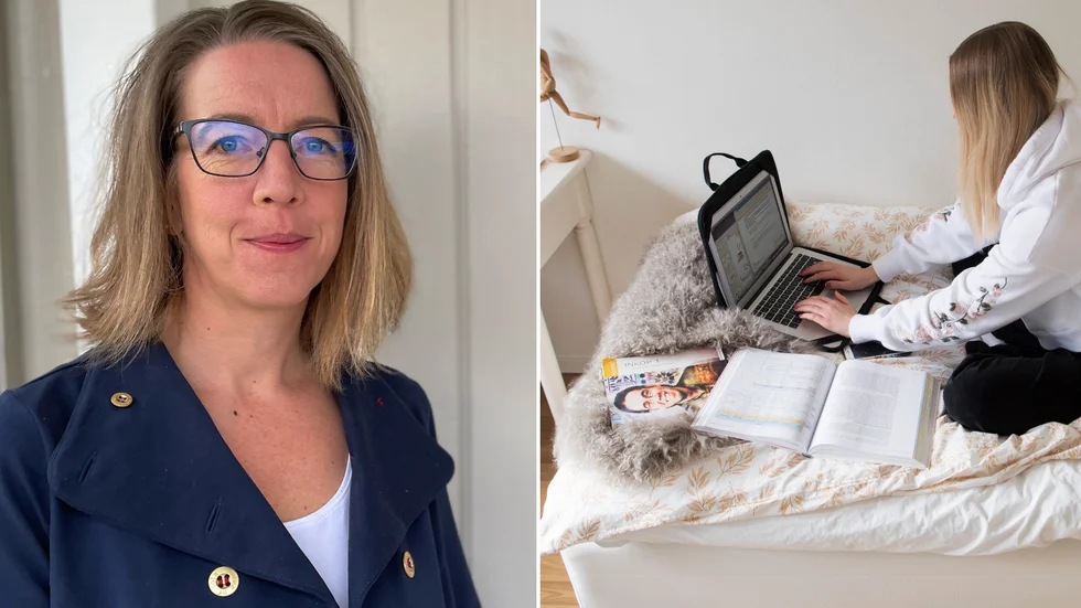 "Väldigt många gymnasieungdomar sliter hårt, de är trötta och har tappat ork", säger elevhälsochef Malin Öhman.