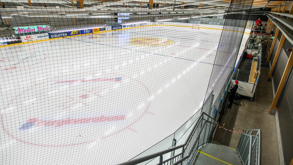 Kalmar Sportcenter inför en match i vintras. Föreningen är mitt uppe i bygget av en ny arena.