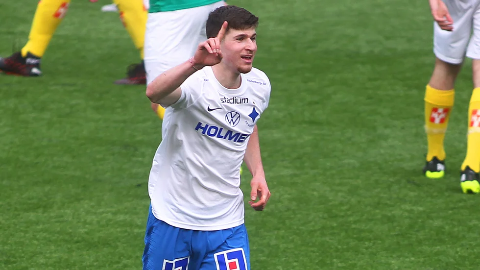 Emanuel Chabo satte matchens sista mål.
