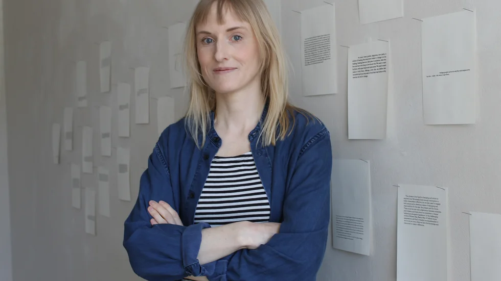Marika Troili med utställningen "Sista sidan" på galleri 7B i Norrköping. Utställningen visas från den 30 april till den 9 maj.