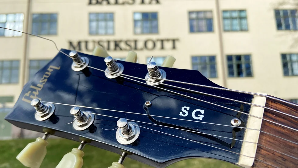 Inga riff hörs numera när man går förbi Balsta musikslott. Det har varit tyst i snart ett år.