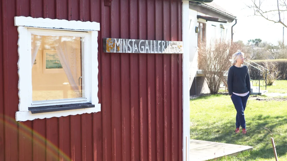 Minsta galleriet i Kappelshamn öppnade i somras. Profilen har hållits låg, men ägaren Mie Nilsson är öppen för att expandera verksamheten. 