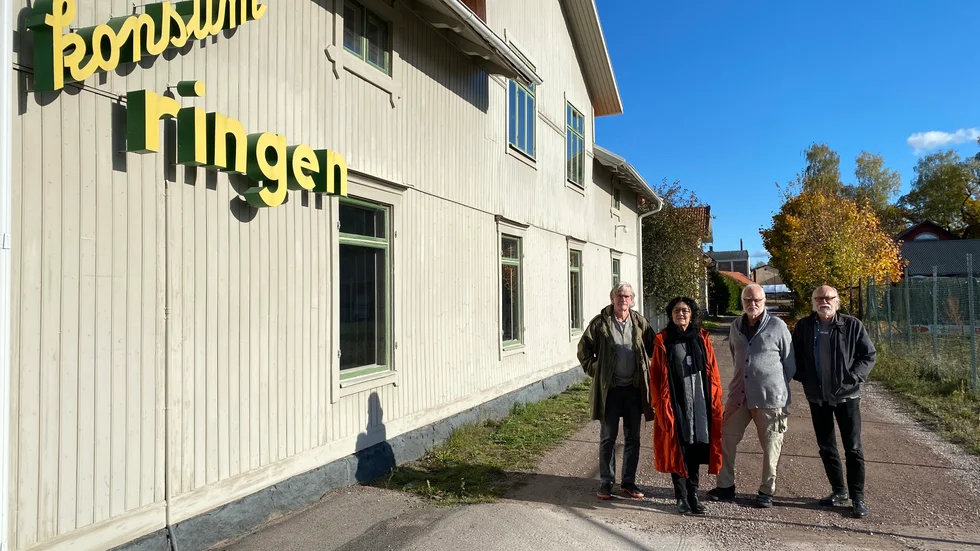 K-ringens Krister Nordstedt, Gunilla Haga, Leif O Pehrson och Tommy Jerhammar hoppas mycket på Sernekes planer.
