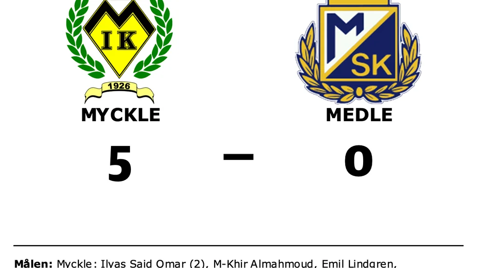 Myckle vann mot Medle