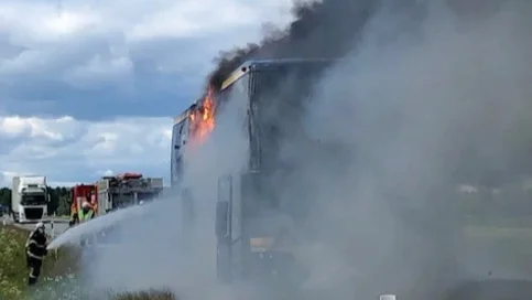 Bussbranden på E4 i onsdags. 