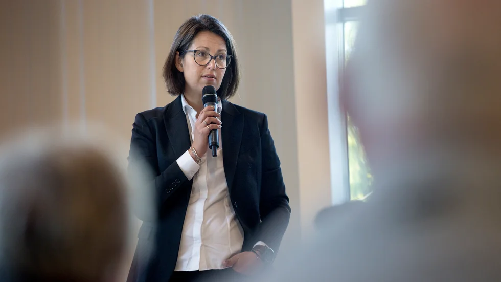 Linda Rosén, vd PNF, säger att diskussionerna med LTU kommer att återupptas efter semestern. "Vi försöker hitta de bästa lösningarna utifrån deras behov och vårt behov." (Arkivbild) 