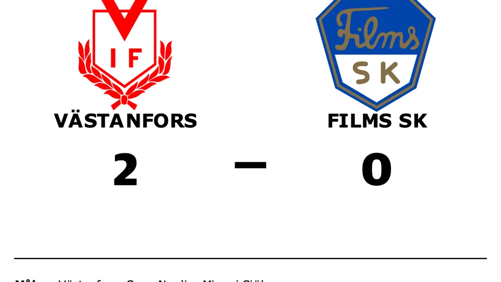 Västanfors vann mot Films SK