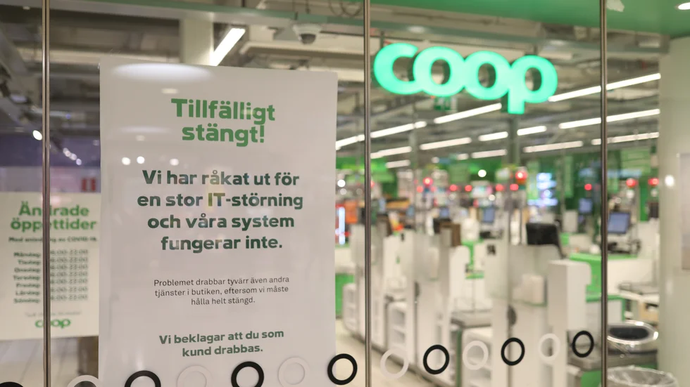 En global it-attack har fått majoriteten av Coops butiker att tvingas hålla stängt. Arkivbild.