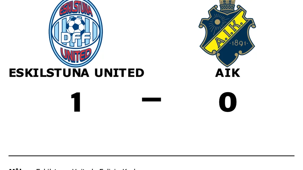 Eskilstuna United vann mot AIK