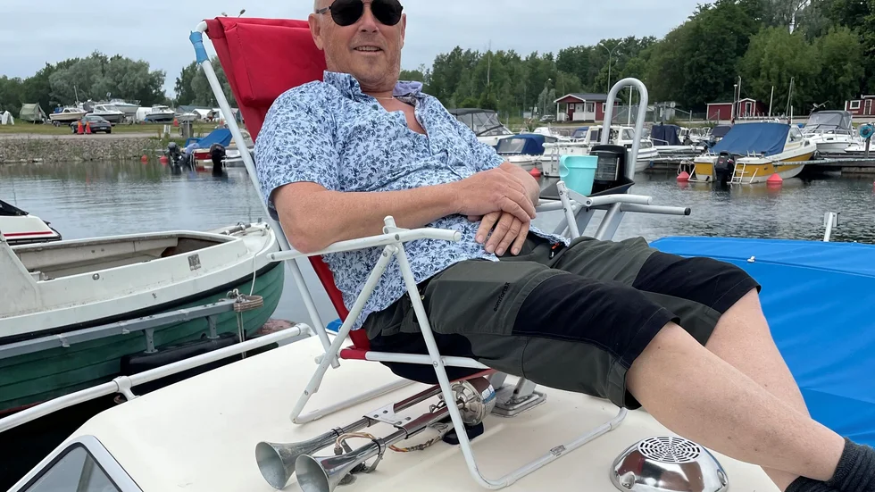 Nisse Graan i sin Flipper 640.