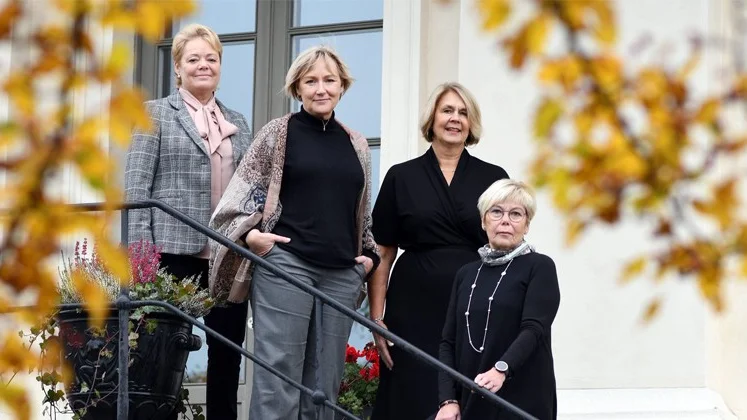 En historisk bild. Aldrig tidigare har fyra kvinnor varit landshövdingar i Sveriges nordligaste län samtidigt. Lotta Finstorp, Norrbotten, Helene Hellmark Knutsson, Västerbotten, Marita Ljung, Jämtland och Berit Högman, Västernorrland.