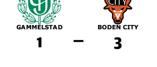 Boden City vann trots uppryckning av Gammelstad
