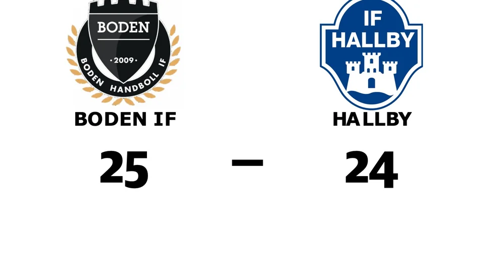 Boden Handboll IF vann mot IF Hallby HK