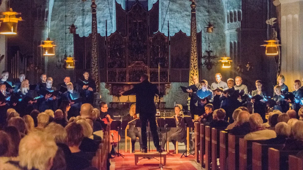 Mozarts Requiem sattes upp i Nederluleå kyrka under ledning av Andreas Söderberg.
