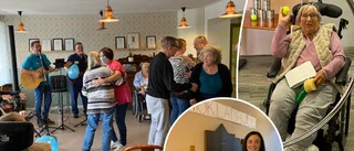 Häradsgårdens anställda ordnade "folkpark" för de äldre – med dans, bollkastning och chokladhjul
