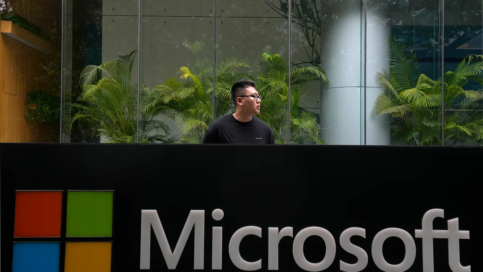 Microsoft levererade en positiv delårsrapport. Arkivbild.
