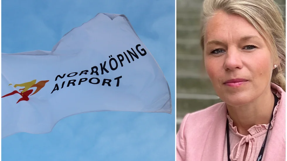 Sophia Jarl (M) och Borgerlig samverkan vill behålla Norrköpings flygplats som just flygplats.