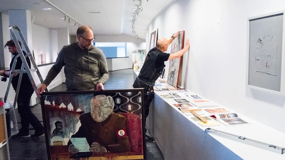 Hans Sundvall (på bilden), Kontshallen i Kulturens hus, bemöter kritiken tillsammans med Marie Wallstén, Luleå kommun.