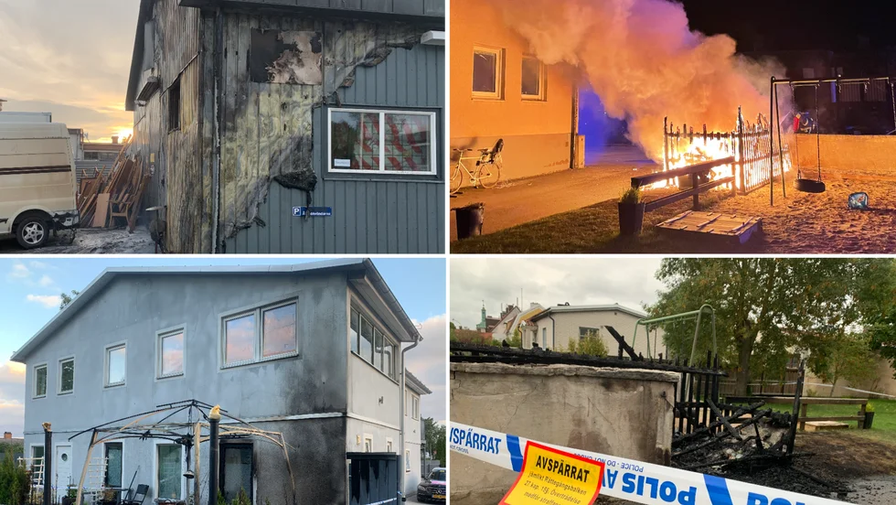 Tre anlagda bränder i helgen och en anlagd brand förra helgen kan tyda på att en pyroman härjar i Visby.