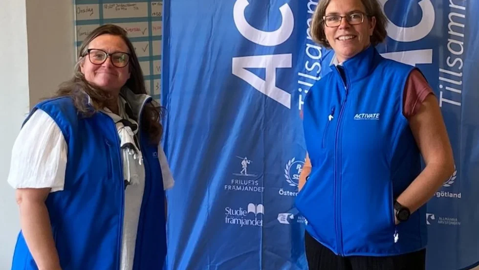 Anna Ahlstedt, lokal samordnare i Klockaretorpet och Ulrika Vesterlund, projektledare för Activate.