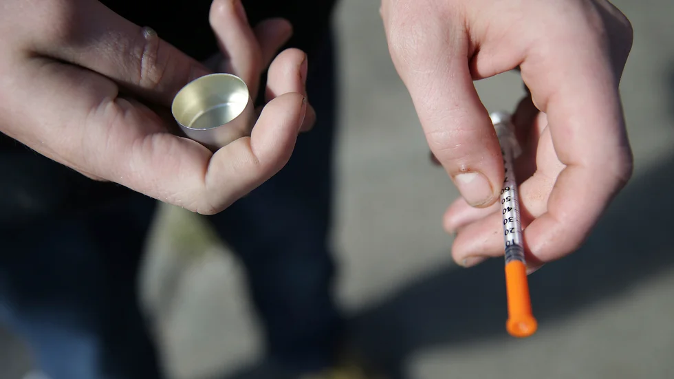 Heroin och andra opiater är inblandade i över hälften av överdoserna i England och Wales. Arkivbild.