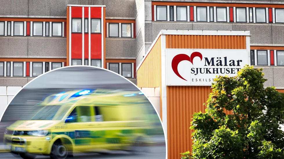 Kvinnan transporterades till Mälarsjukhuset för akut kranskärlsvidgning, men föll av britsen, slog i huvudet, fick hjärnblödning och dog ett par dagar senare.