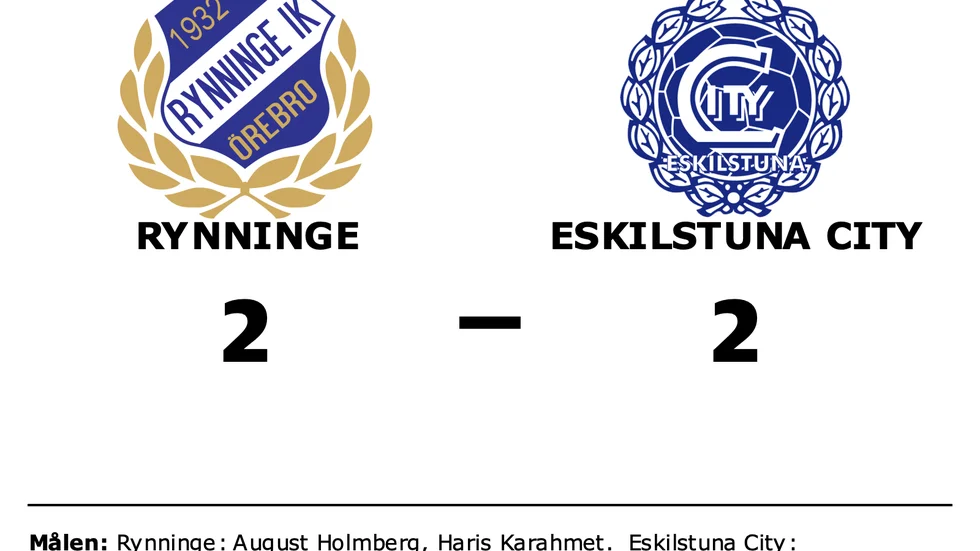 Rynninge spelade lika mot Eskilstuna City