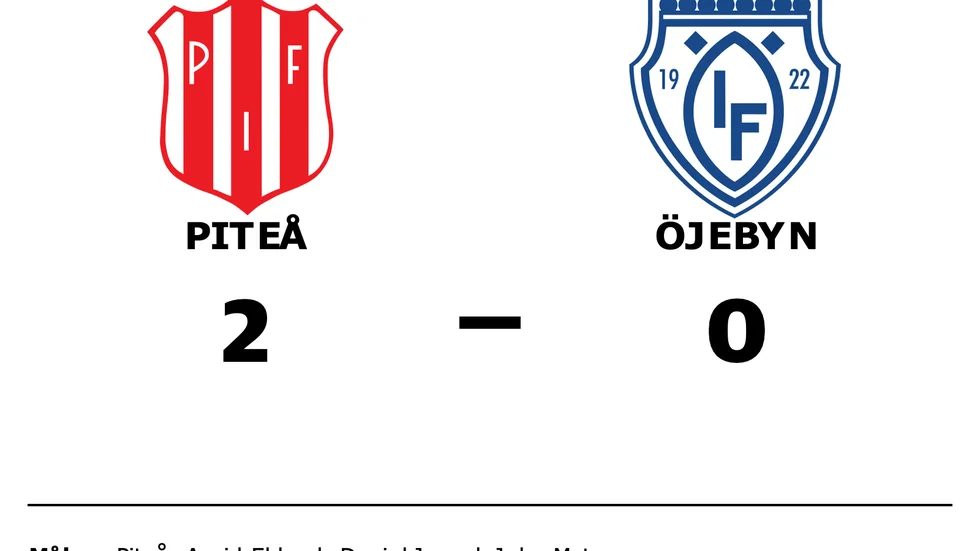 Piteå vann mot Öjebyn