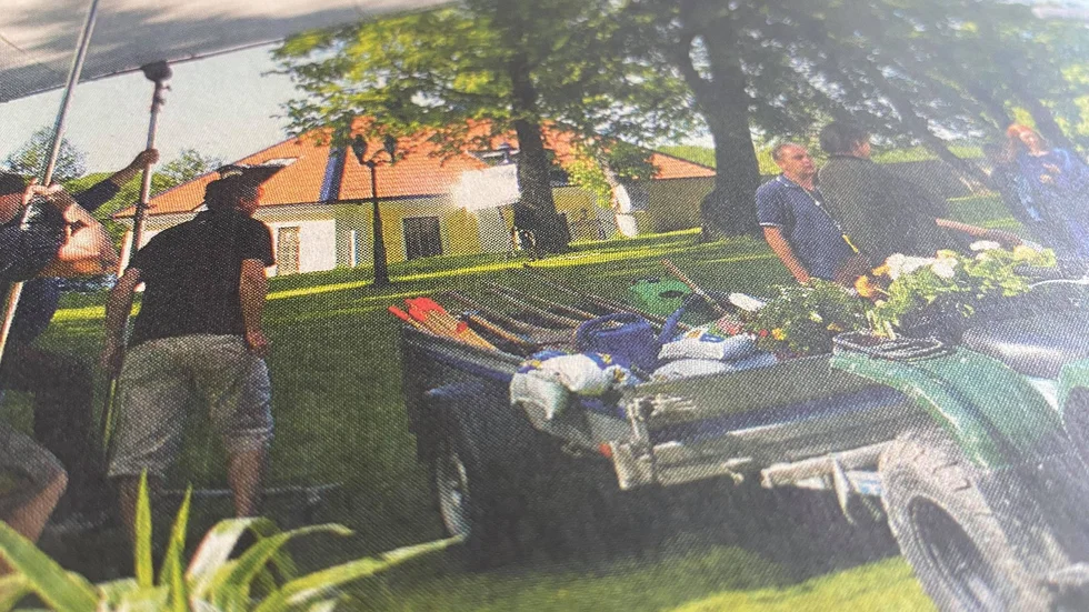 Kuriren för 10 år sedan: De tyska Inga Lindström-filmerna görs i Sörmland och innebär reklam för länet. Bilden är från inspelningen vid Sparreholms slott.