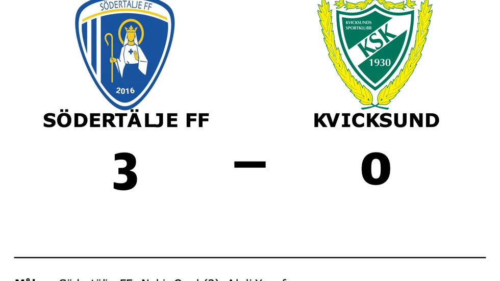 Södertälje FF vann mot Kvicksund