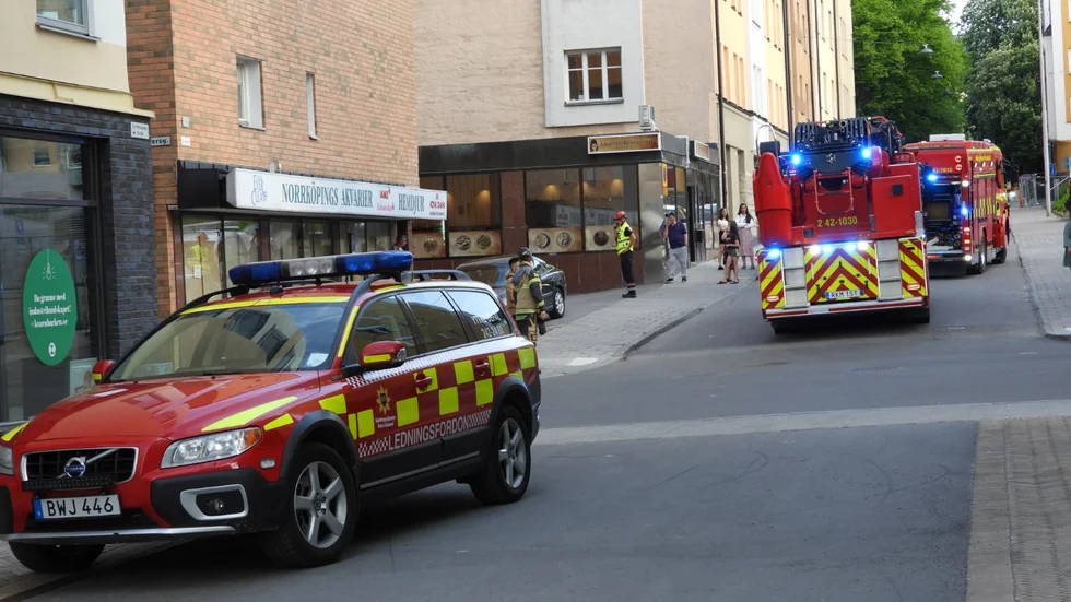 Räddningstjänsten ryckte ut på en spisbrand centralt i Norrköping