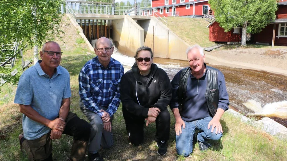 Roland Lundberg, projektledare för Lillpites utvecklingsplan, samt Gunnar Bergman, Victoria Lundberg och Bo Nordell som ingår i delprojektet som handlar om att utveckla Lillpiteälvens fiske och rekreation. Men allt hänger givetvis på att kraftverken verkligen rivs.