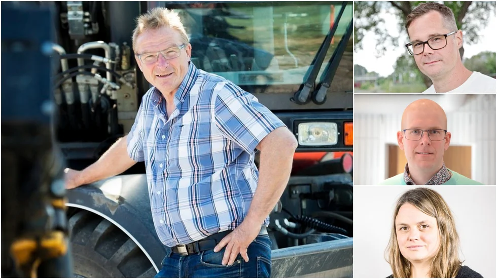 Håkan Ekstrand, C, kritiseras för att blockera oppositionens resurser och insyn i Gnesta kommun. I det är Gustav Edman, MP, Oskar Sulin, V och Anja Probst, Fi eniga. Arkivbilder.