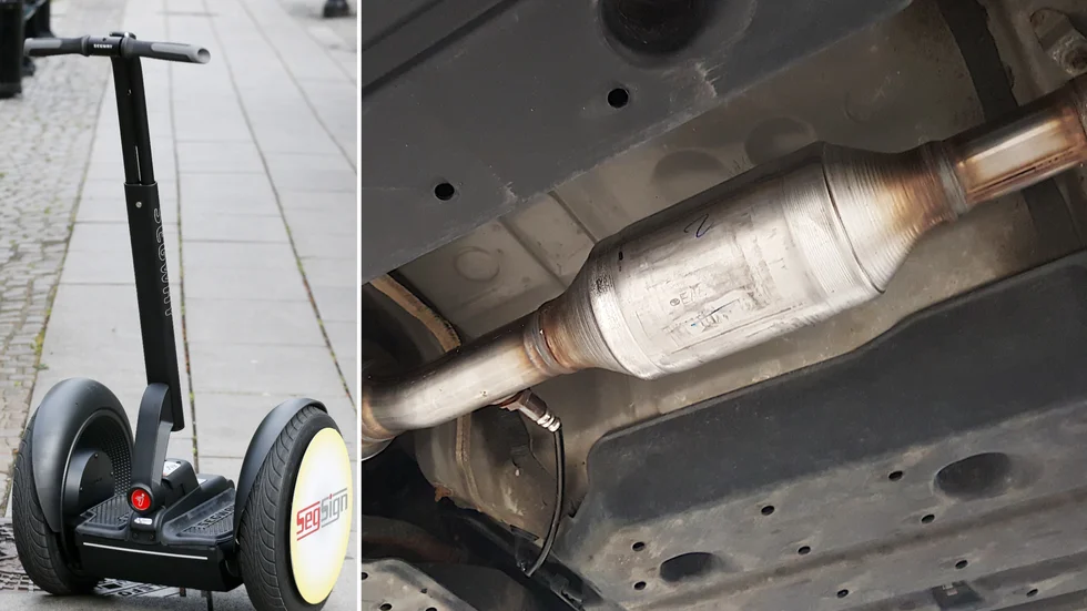 Framför allt katalysatorer, men även en Segway har de senaste dygnen stulits i Strängnäs och Härad.
