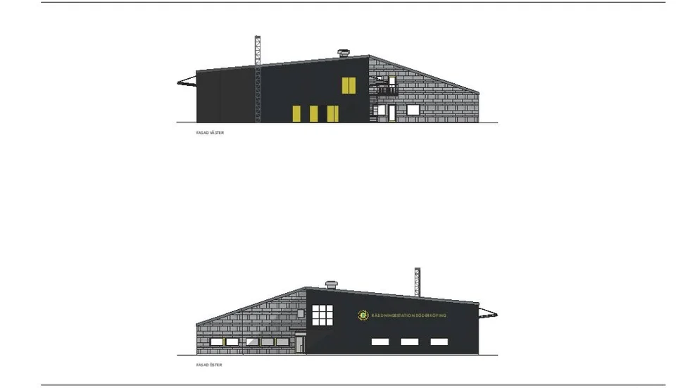 Så här kommer Söderköpings nya räddningsstation att se ut. En byggnad på cirka 1 200 kvadratmeter, mot gamla stationens 800.