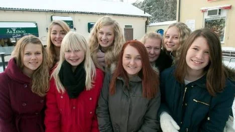 Glada luciakandidater från Hultdalsskolan.