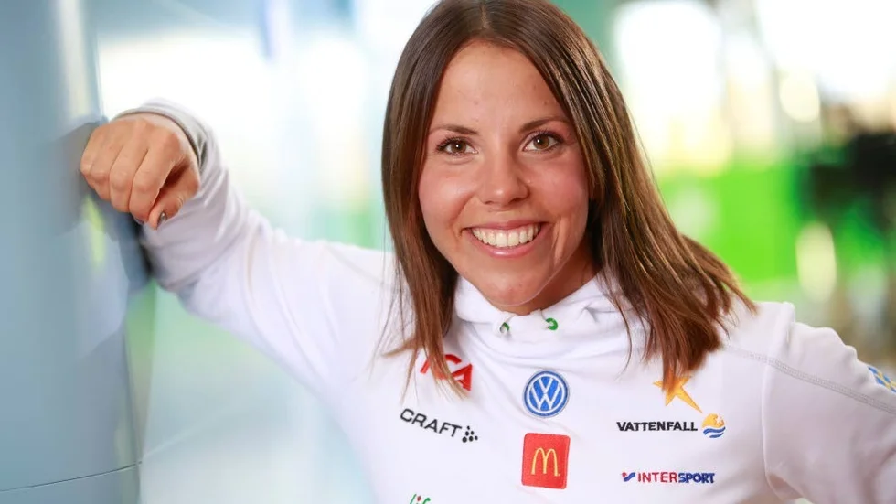 Charlotte Kalla vann SM-guld på rullskidor.