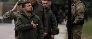 Zelenskyj i bilkrock i Kiev