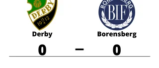 Mållöst när Derby tog emot Borensberg