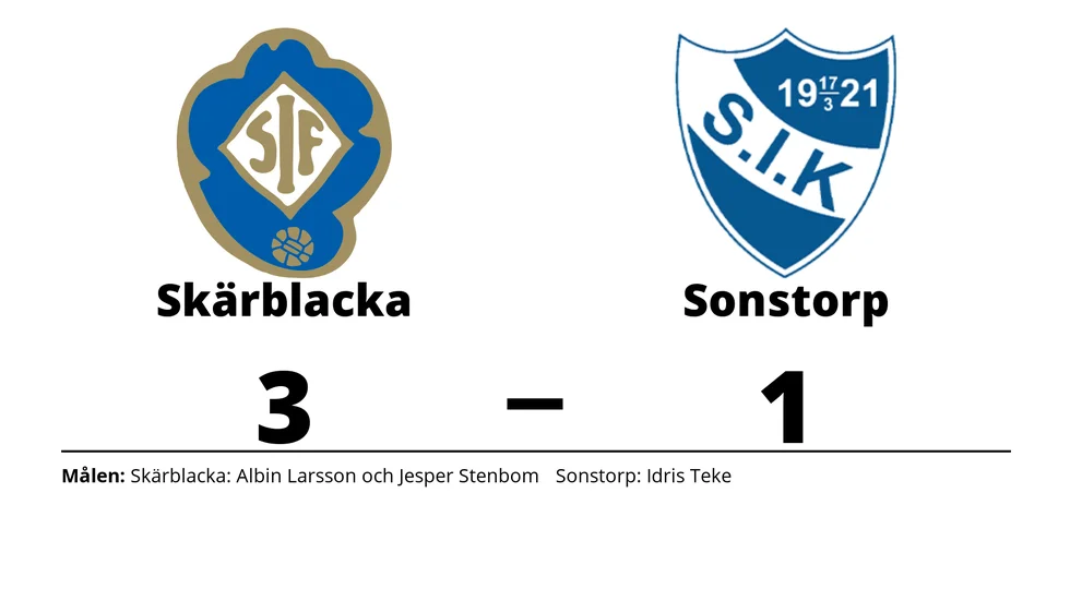 Skärblacka IF vann mot Sonstorps IK