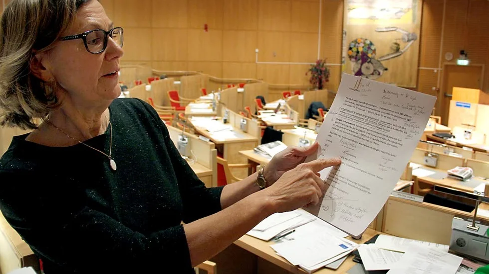 Centerns gruppledare, Anna-Stina Nordmark Nilsson, anser att Kent Ögrens beslut kommer som en logisk konsekvens av vad som förevarit. (Arkivbild)